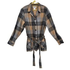 Vintage Pendleton Heritage Limited Edition Wool Shirt Jacket XL Belted Plaid USA